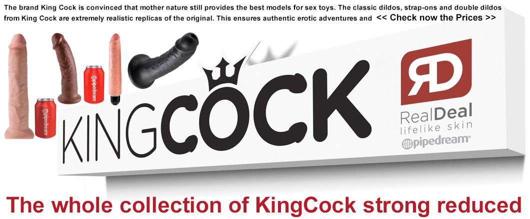 The lifelike natural dildos from King Cock impress with their detailed imitation including the pronounced glans and veining of the shaft.
