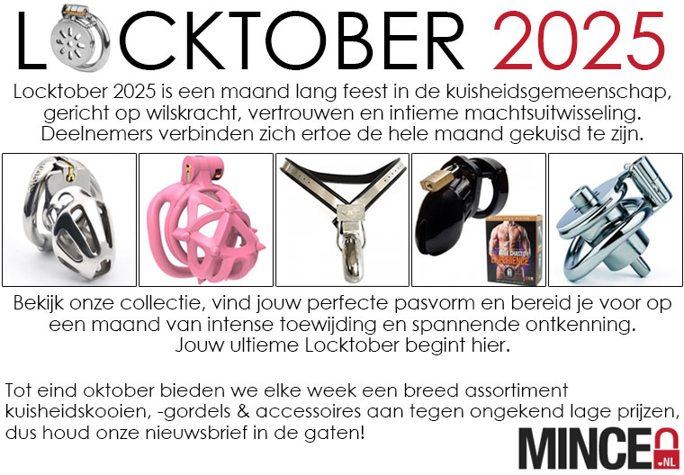 Locktober 2025 is een maand lang feest in de kuisheidsgemeenschap en vele kuisheidsaanbiedingen van Mince.NL