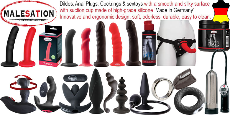Dildos, Anal Plugs, Cockrings & sextoys made of high-grade silicone ‘Made in Germany’