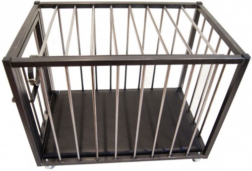 Steel slave cage - 100 x 63 x 72 cm - dgs-1kb21