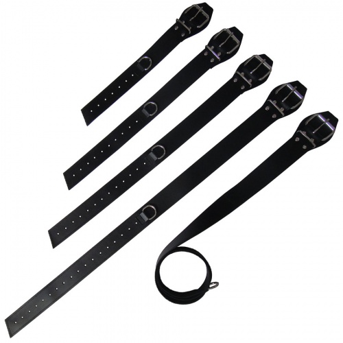 Leather bondage Belt with D-ring - os-0338