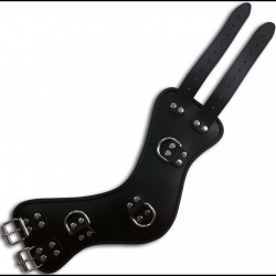 Corset Collar with 3 D-Rings - os-cc-3d-r