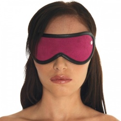 Roze suède Oogmasker - ri-7960