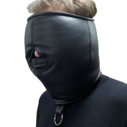 Leather Blindfold Isolation Mask - os-0374