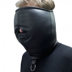 Lederen isolatie Masker - os-0374