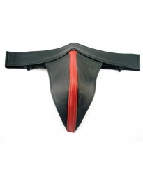 Leather Jock Black-Red - rg-js1070