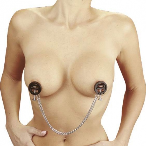 Rimba adjustable nipple Clamps with chain - ri-7703