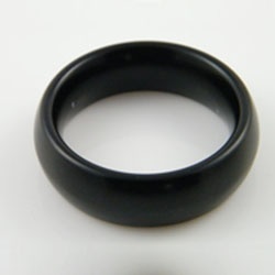 Masters in Steel Black Lightweight Cockring 18mm - mis-crdb18