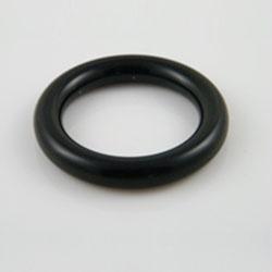 Lichtgewicht cockring, zwart ronde vorm 10mm breed door Masters in Steel - mis-crrb10