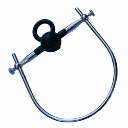 Masters In Steel RVS Rubber Ball Gag 40mm - mis-gag2