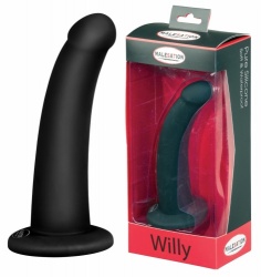 MALESATION Willy Siliconen Dildo zwart Ø 3 cm - str-600000009920