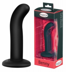 MALESATION Benny Siliconen Dildo zwart Ø 22 mm - str-600000009914