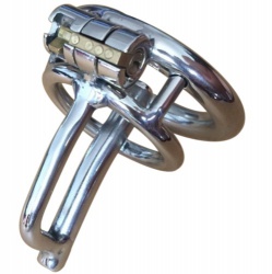 Stainless steel urethral plug chastity device - bhs-340