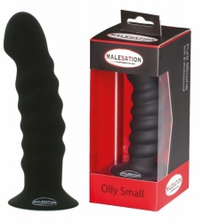 MALESATION Olly Silicone Dildo Small Black Ø 38 mm - str-600000009902