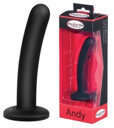 MALESATION Andy Dildo Zwart Ø 22 mm - str-600000009908