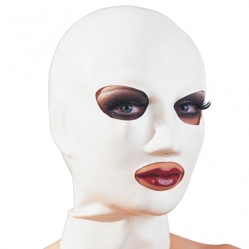 White Latex Mask with openings by LATE-X - or-29200502001