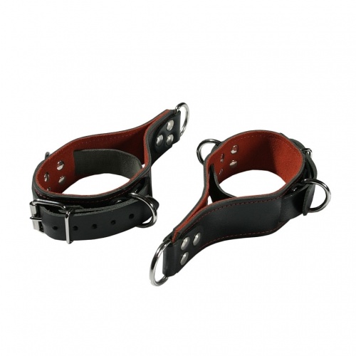 Set of 2 leather wrist cuffs 5626 - le-5626