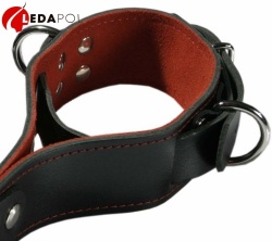 Set of 2 leather ankle cuffs 5627 - le-5627