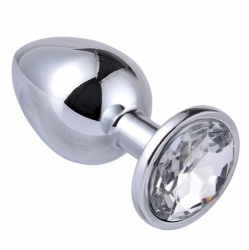 XL - Attractive Butt Plug Crystal Jewelry 1.6 inch/40 mm - bhs-108-chrystal