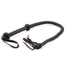 Korte echt lederen bulwhip 30 inch - mae-sm-078