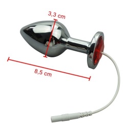 ElectroSex Ø 33 mm Jewel Anal Plug  - mae-fm-083-33