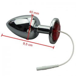 ElectroSex Ø 40 mm Jewel Anal Plug - mae-fm-083-40