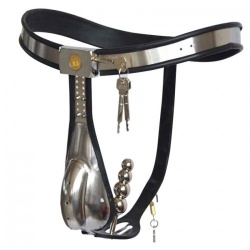 The MAE-Untouchable Stainless Steel adjustable Chastitybelt - mae-sm-086
