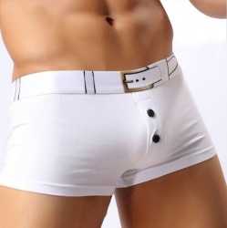 White Mens fashionable Boxershort - mae-cl-088