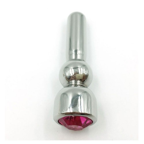Metal Jewel Penis Head Plug - mae-sm-090p