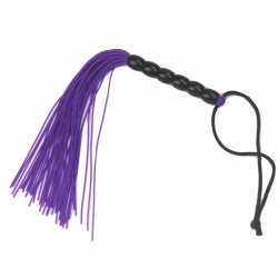 Small Purple Silicone Genitals Whip - mae-sm-123-pur