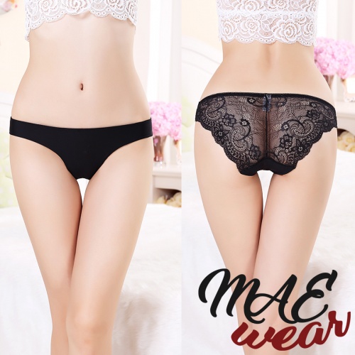 MAE-Wear Black Lace Panties - mae-cl-170