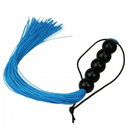 Small Blue Silicone Genitals Whip - mae-sm-123-blue