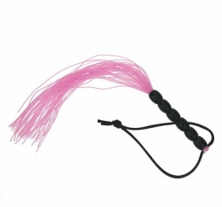 Small Pink Silicone Genitals Whip - mae-sm-123-pink