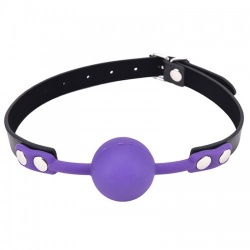 The Hush Silicone ball gag - Purple - mae-sm-182pur