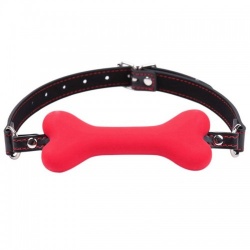 MAE-Toys Silicone Bone Gag Rood  - mae-sm-194r