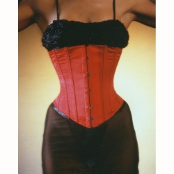 Rood Satijnen Corset EC005 - et-ec005-sat-red-plus