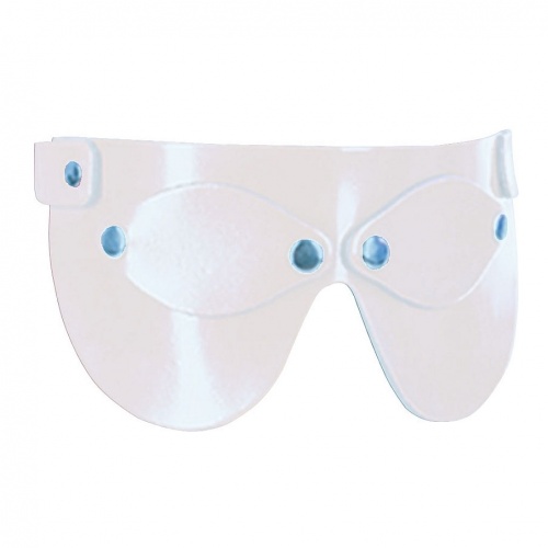 Spaltleder Augenmaske Weiß 405 - le-405-wht