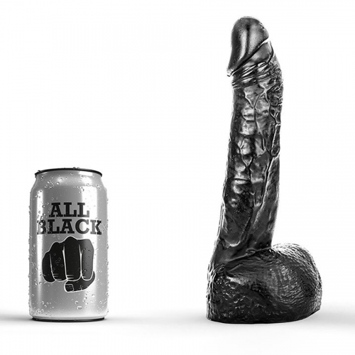 All Black Dildo 22cm - 115-ab11