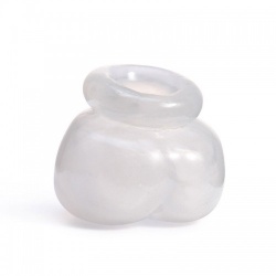 MAE-Toys witte Siliconen Ball Stretcher - mae-ty-002wht
