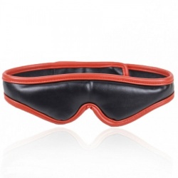 MAE-Toys Padded Black/Red Blindfold - mae-sm-012blk/red