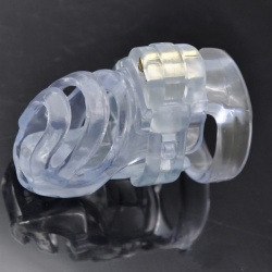 MAE-Toys Deluxe Chastity Device Clear - mae-sm-204