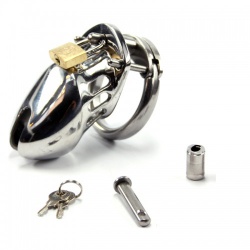 Metal CeeBee-6000 Steel Chastity Cage - short version - bhs-213s