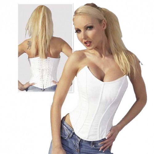 Cottelli Collection White Corset size XL - or-02414150000
