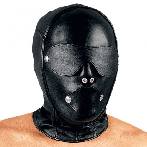 Leather Dildo Gag Bondage Mask by Ledapol - le-5232