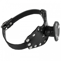 Ledapol 8005 Leather Mouthgag - black - le-8005