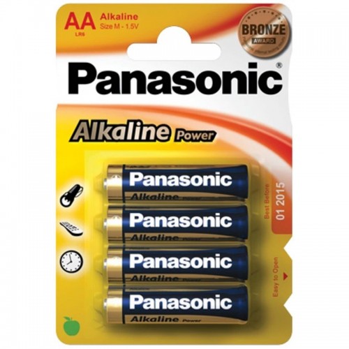 Panasonic AA Alkaline batteries (4 pack) - pan-aa