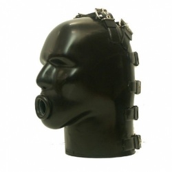 Latex Helm with Ring Gag by Studio Gum - sg-m4c-r