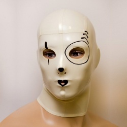 Latex Masker 'Pierrot' - ft-02-08