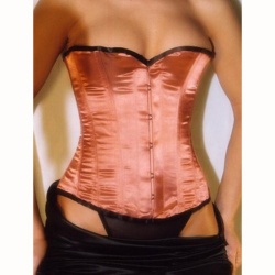 Koper Satijnen Corset - et-ec001-satin-kup