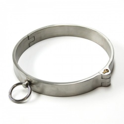Stainless Steel Lockable Collar (Male Version) by MAE-Toys - mae-sm-067m